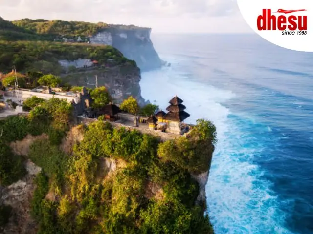 Uluwatu clifftop temple Bali Indian Ocean sunset