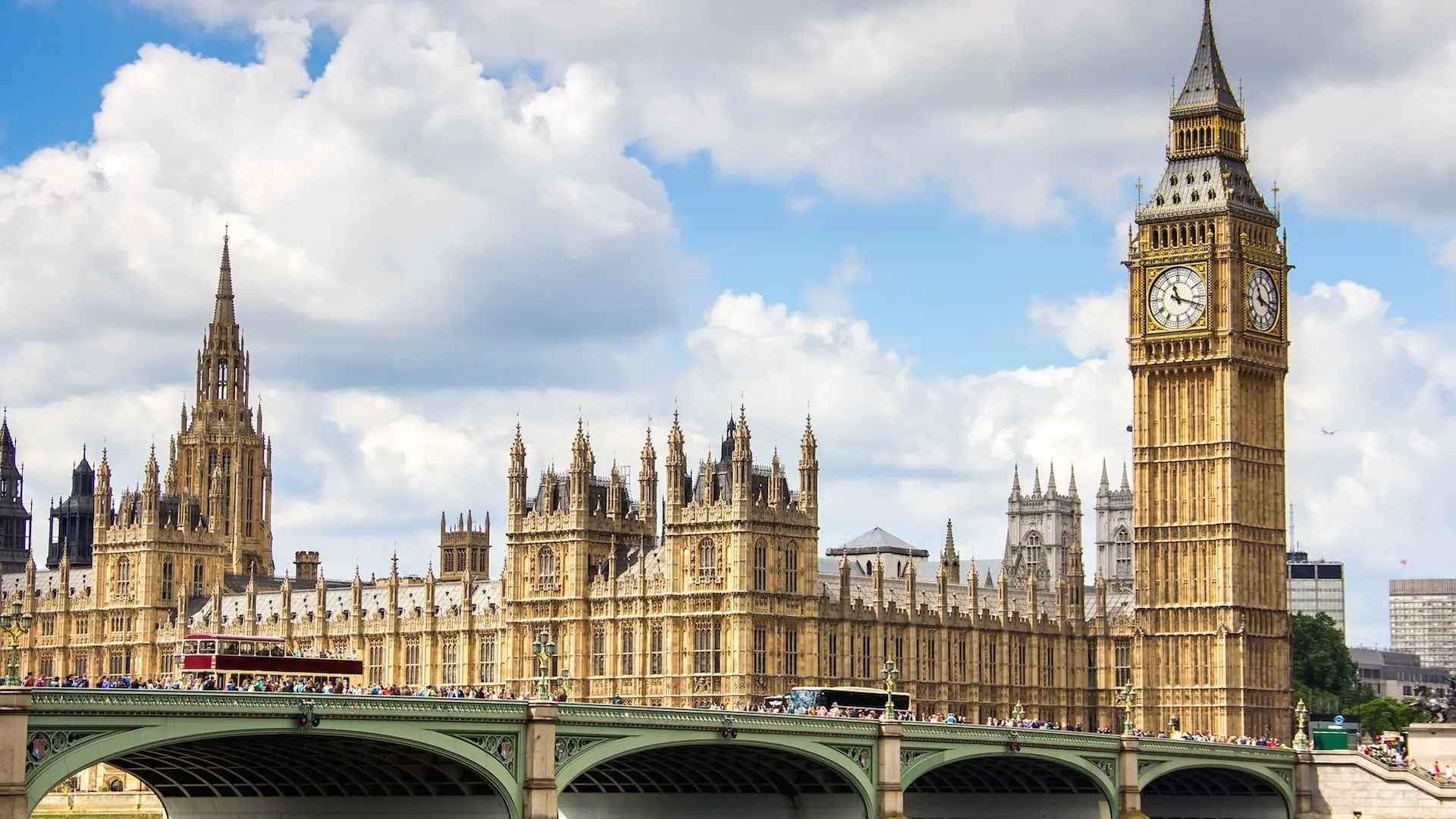 The Houses of Parliament and Big Ben in London