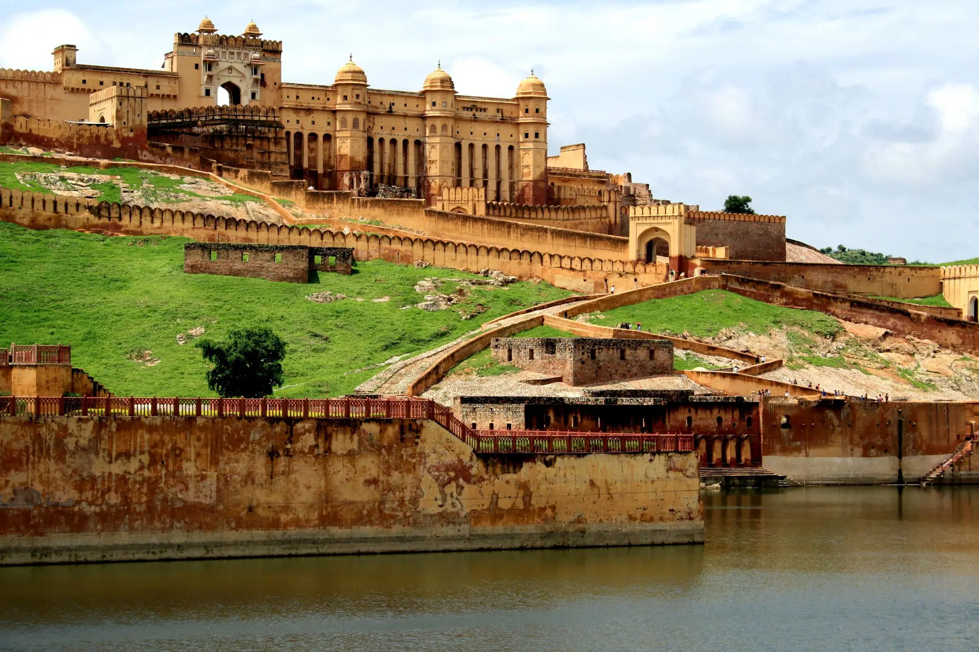 A hillside fort above a lake, reached on a guided day trip